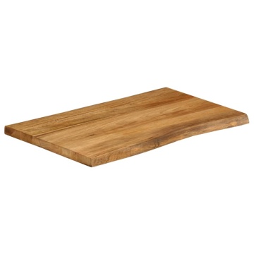 Blat masă 80x60x2,5 cm lemn masiv mango - Img 2