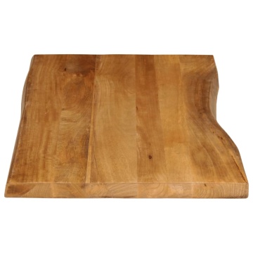 Blat masă cu margini, 120x60x3,8 cm, lemn masiv mango - Img 4