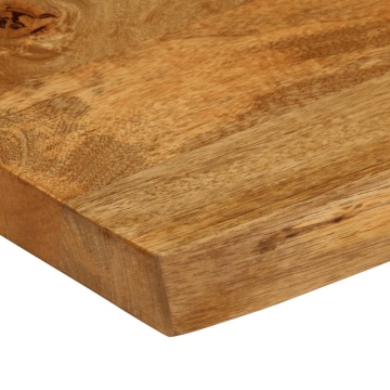 Blat masă cu margini naturale, 120x60x2,5 cm, lemn masiv mango - Img 5