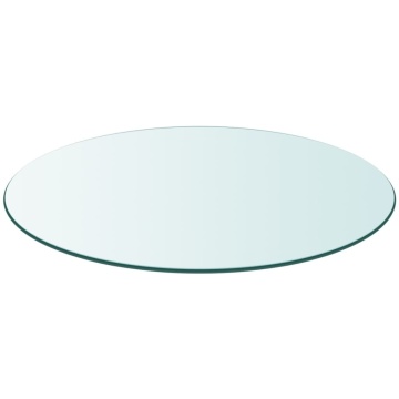 Blat masă din sticlă securizată rotund 700 mm - Img 2