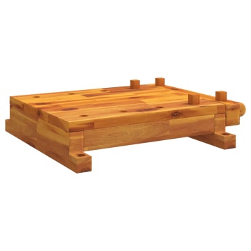 Blat pentru banc de lucru cu menghină, 52x44x9,5 cm lemn acacia - Img 2