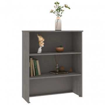 Blat pentru servantă, gri deschis, 85x35x100 cm, lemn masiv pin - Img 7