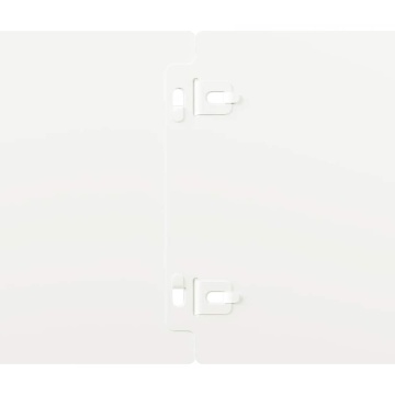 Borduri de gazon 10 buc Alb 15x103 cm Oțel laminat la rece - Img 6