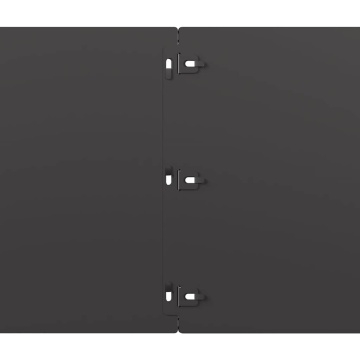 Borduri de gazon 10 buc Negru 25x103 cm Oțel laminat la rece - Img 6