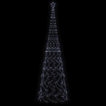 Brad de Crăciun conic, 3000 LED-uri, alb rece, 230x800 cm - Img 4