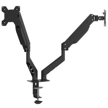 Braț monitor dublu pentru ecran max. 27 inch arc cu gaz 20 kg - Img 2