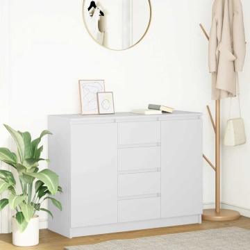 Bufet cu sertare Alb 100,5x35x76 cm Lemn prelucrat - Img 1