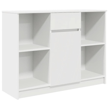 Bufetă cu sertar alb 101x35x76 cm din lemn prelucrat - Img 2