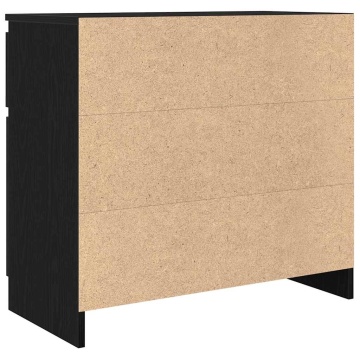 Bufetă cu sertar Stejar negru 71x35x65 cm Lemn prelucrat - Img 7