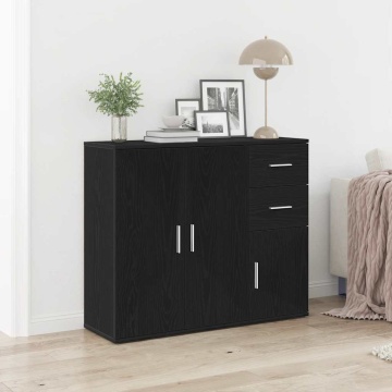 Bufetă Stejar negru 91x29,5x75 cm Lemn prelucrat - Img 1