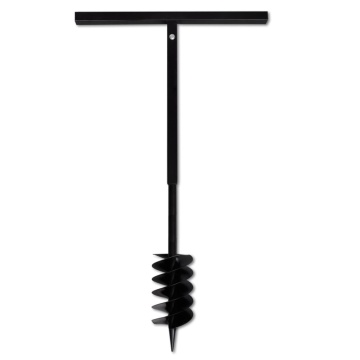 Burghiu de sol cu mâner 120 mm cu tub prelungitor 5 m oțel - Img 8