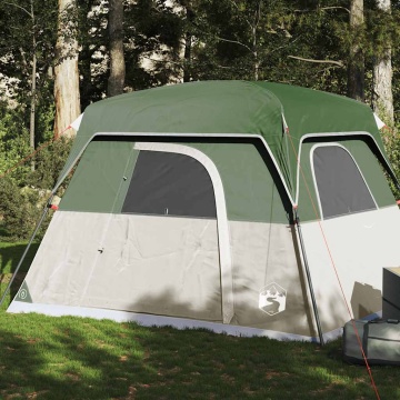 Cabină cort de camping, 4 persoane, verde, impermeabil - Img 1