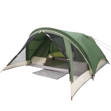 Cabină cort de camping, 4 persoane, verde, impermeabil - Img 4