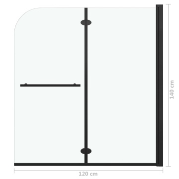 Cabină de duș pliabilă, 2 panouri, 120 x 140 cm, ESG - Img 6