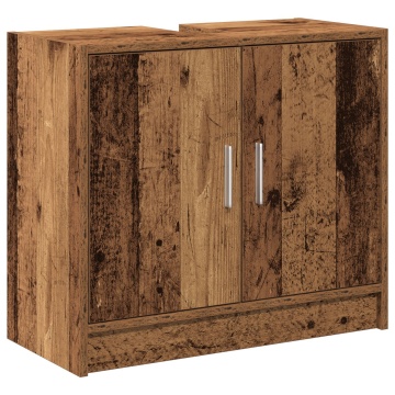 Cabinet Chiuvetă Lemn Vechi 63x29x55 cm Lemn Inginerizat - Img 2