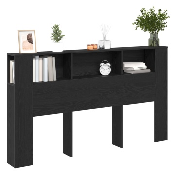 Cabinet cu Tăblie în Stejar Negru - 180x18.5x102.5 cm - Img 2