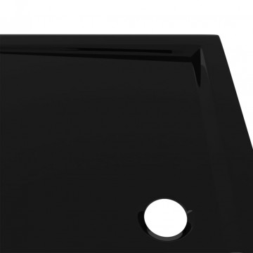 Cădiță de duș dreptunghiulară din ABS, neagră, 70x90 cm - Img 5