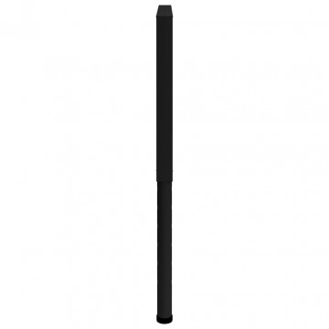 Cadre banc lucru reglabile 2 buc. negru 85x(69-95,5) cm, metal - Img 7