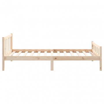 Cadru de pat, 100x200 cm, lemn masiv - Img 5
