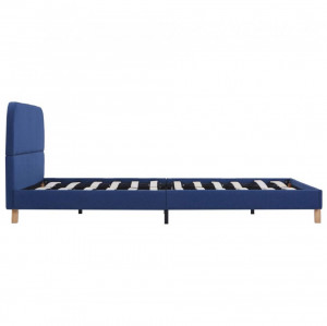Cadru de pat, albastru, 140 x 200 cm, material textil - Img 4