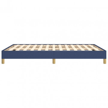 Cadru de pat, albastru, 160 x 200 cm, material textil - Img 5