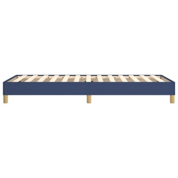 Cadru de pat box spring, albastru, 90x190 cm, textil - Img 5
