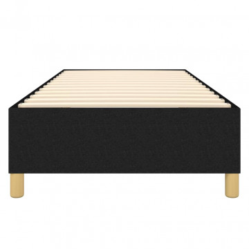 Cadru de pat box spring, negru, 100x200 cm, textil - Img 8