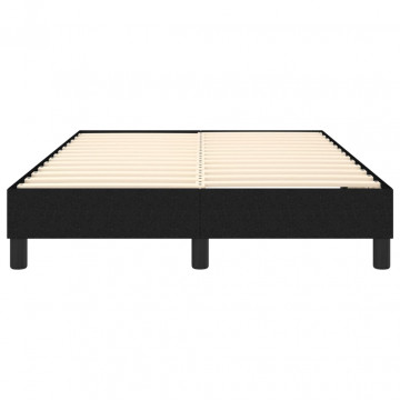 Cadru de pat box spring, negru, 120x200 cm, textil - Img 8
