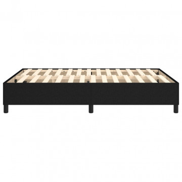 Cadru de pat box spring, negru, 140x200 cm, textil - Img 5