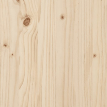 Cadru de pat cu tăblie, 160x200 cm, lemn masiv de pin - Img 7