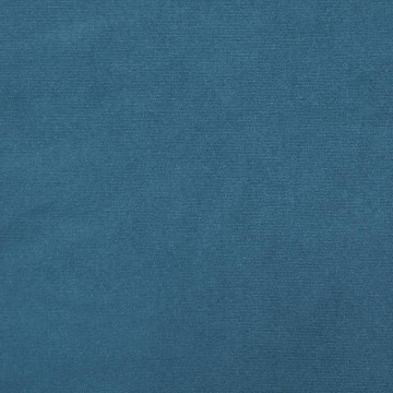 Cadru de pat cu tăblie, albastru, 100x200 cm, catifea - Img 7