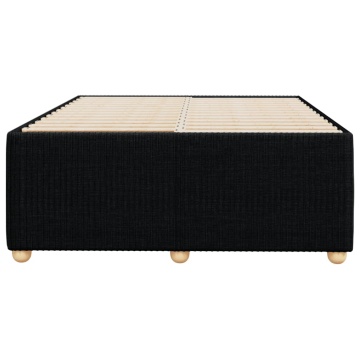 Cadru de pat, negru, 120x200 cm, material textil - Img 4