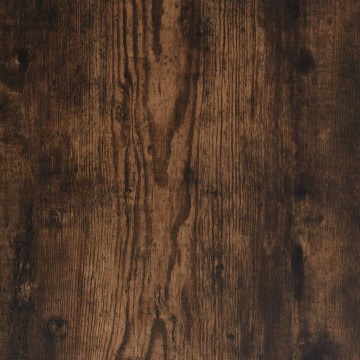 Cadru de pat, stejar afumat, 135x190 cm, lemn prelucrat - Img 7
