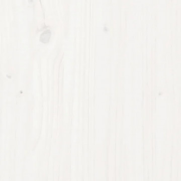 Cadru pat, alb, 140x190 cm, lemn masiv - Img 6