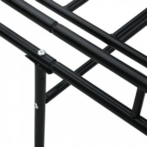 Cadru pat de zi, negru, 90 x 200 cm, metal - Img 7