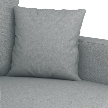 Canapea cu 2 locuri, gri deschis, 140 cm, material textil - Img 5