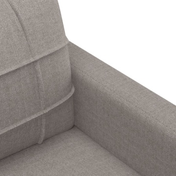 Canapea cu 2 locuri, gri taupe, 140 cm, material textil - Img 5