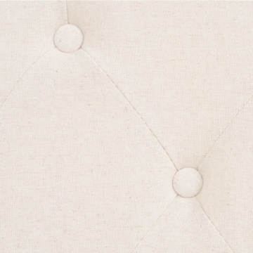 Canapea cu 3 locuri, material textil, alb crem - Img 5