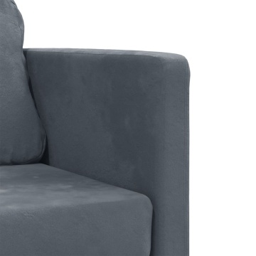 Canapea extensibilă de podea 2 în 1, gri închis, 122x204x55 cm - Img 7