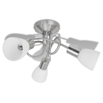 Candelabru cu cristale, design cromat - Img 2