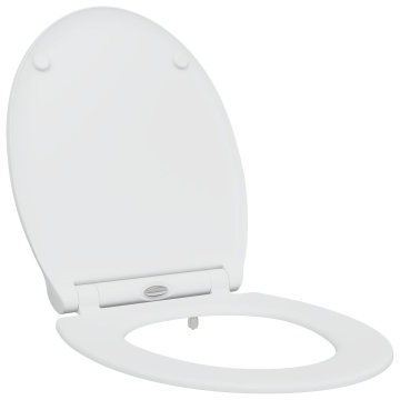 Capac de toaletă cu eliberare rapidă cu închidere lentă din Duroplast Alb - Img 2