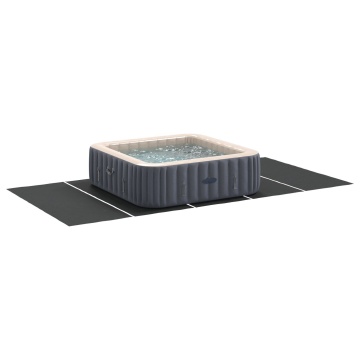 Capac dreptunghiular pentru piscină Negru Polietilenă 550 x 280 cm - Img 3