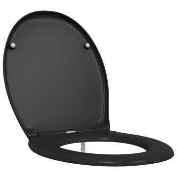 Capac pentru toaletă cu eliberare rapidă cu închidere lentă Duroplast Negru - Img 2