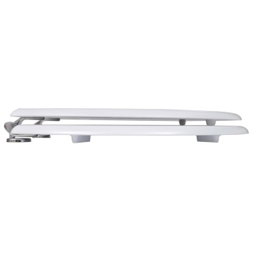 Capac WC, alb, MDF, model simplu - Img 4