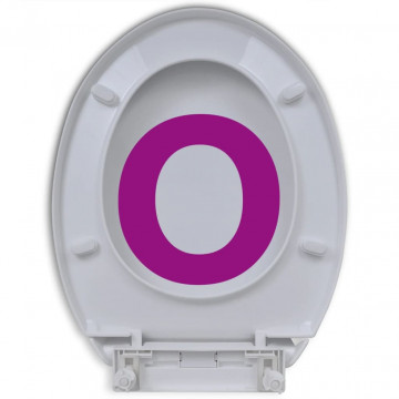 Capac WC cu închidere silențioasă, alb, oval - Img 6