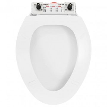 Capac WC cu închidere silențioasă, eliberare rapidă, alb - Img 8