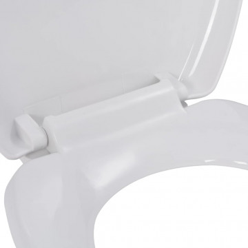 Capac WC cu închidere silențioasă, eliberare rapidă, alb - Img 5