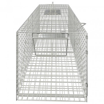 Capcană pentru animale 64,5x25x26,5 cm, fier galvanizat - Img 2