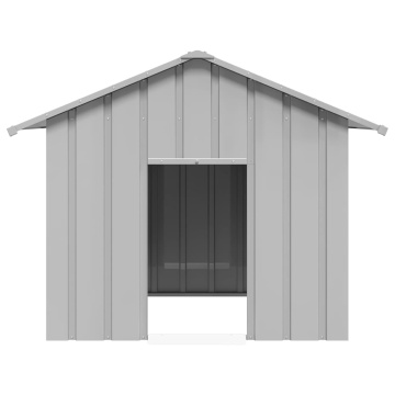 Casă pentru câini cu acoperiș 131x101x102 cm oțel galvanizat - Img 3