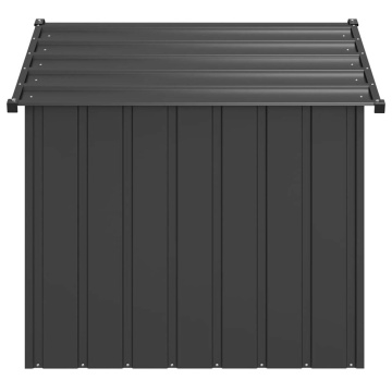 Casă pentru câini cu acoperiș 131x101x102 cm oțel galvanizat - Img 4